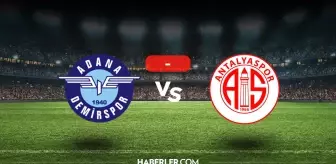 Adana Demirspor Antalyaspor maçı kaç kaç, bitti mi? MAÇ SONUCU! Adana Demirspor Antalyaspor golleri kim attı, canlı maç anlatımı!