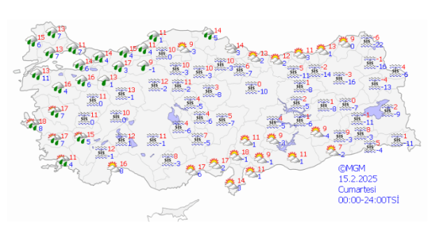 ANKARA HAVA DURUMU | 15 Şubat Cumartesi Ankara'da hava nasıl olacak? Ankara günlük ve 5 günlük hava durumu tahmini!