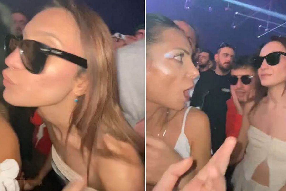 Arkadaşı zannedip bir başka kadını öpünce sinirler gerildi