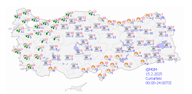 Hafta sonu hava nasıl olacak? 15 Şubat hava durumu tahminleri!