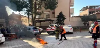 Havran'da Yangın Tahliye Tatbikatı Düzenlendi