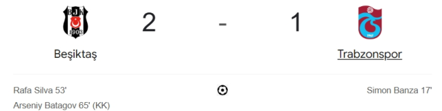 Beşiktaş Trabzonspor maçı kaç kaç, bitti mi? MAÇ SONUCU! Beşiktaş Trabzonspor golleri kim attı, canlı maç anlatımı!