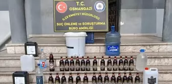 Bursa'da Sahte İçki Üreten Şüpheli Gözaltına Alındı