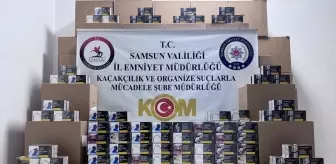 Samsun'da 790 Bin Sahte Bandrollü Makaron Ele Geçirildi