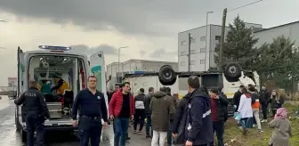 Tekirdağ'da işçi servisi kaza yaptı: 25 yaralı