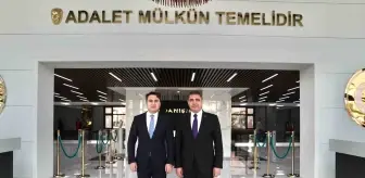 Düzce Adliyesi Modernleşiyor: Vali Aslan'dan Başsavcı Emre'ye Ziyaret