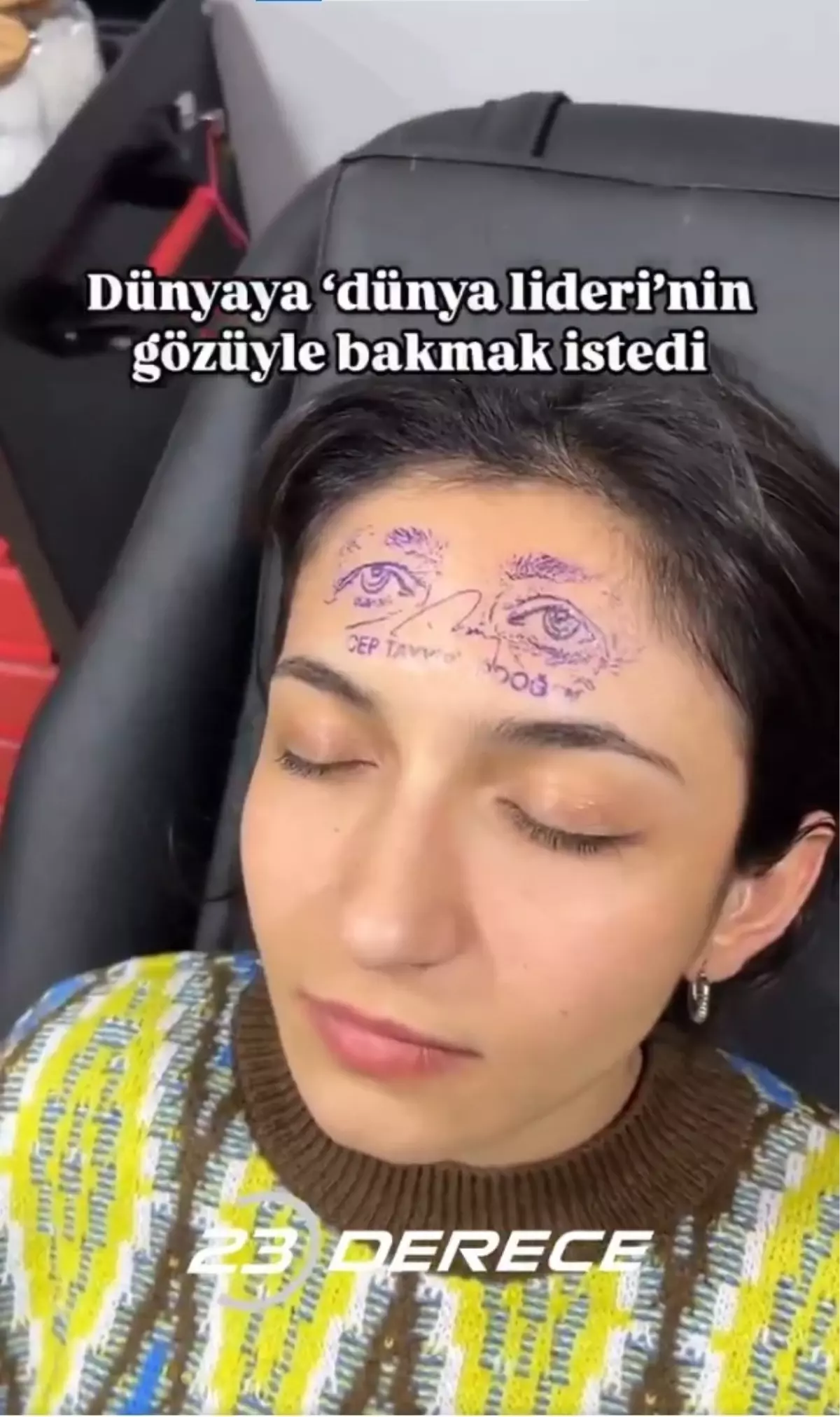 Erdoğan'a olan sevgisini, yaptırdığı ilginç dövmeyle gösterdi