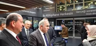 KKTC Cumhurbaşkanı Tatar, İstanbul'daki Merkez Kütüphanesini Ziyaret Etti