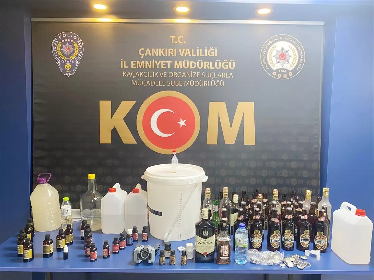 Çankırı'da Sahte İçki Operasyonu: 5 Gözaltı