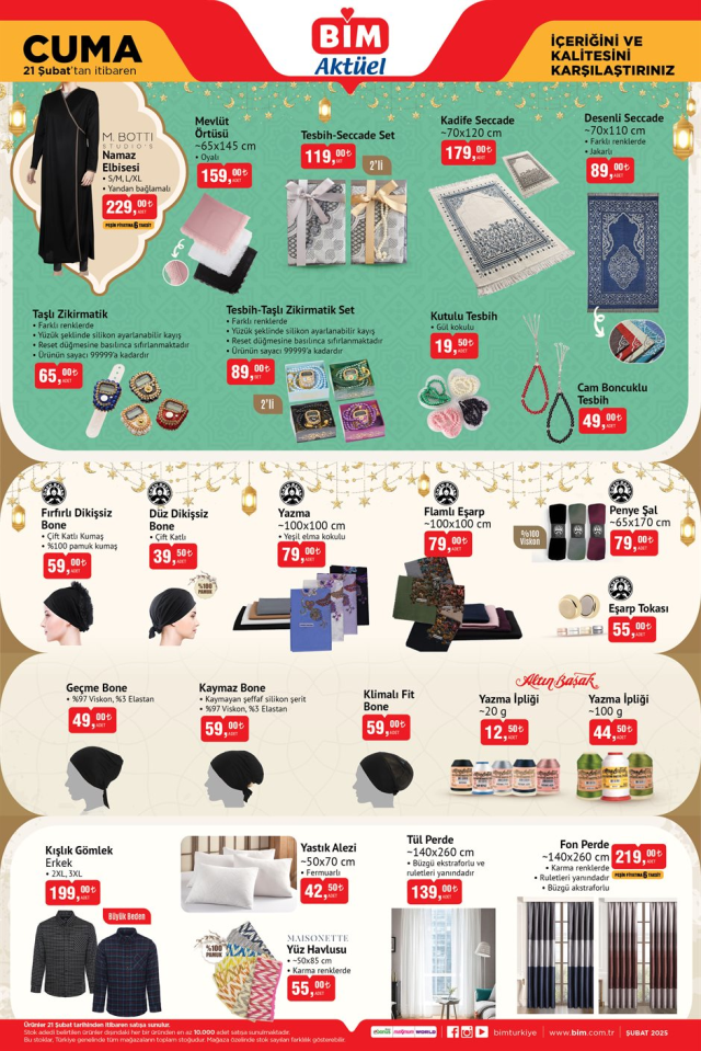 21 ŞUBAT BİM KATALOĞU 2025 | BİM'de hangi ürünler var? 21 Şubat Pazartesi Bim'e hangi ürünler gelecek? 21 ŞUBAT BİM KATALOĞU 2025 | BİM'de hangi ürünler var? 21 Şubat Pazartesi Bim'e hangi ürünler gelecek?