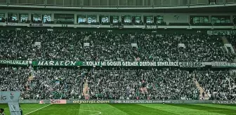 Bursaspor tribünlerinden 'İsrail futboldan men edilsin' çağrısı