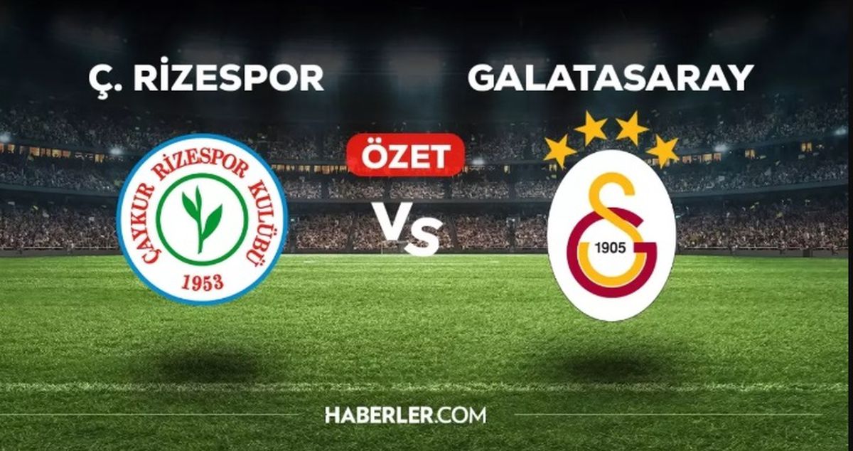 Ç.Rizespor Galatasaray maçı kaç kaç, bitti mi MAÇ SKORU! Ç.Rizespor Galatasaray maçı kaç kaç, canlı maç skoru!