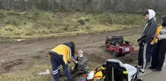 Samsun'da Üç Tekerlekli Motosiklet Devrildi, Sürücü Yaralandı