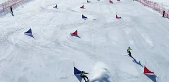 Ergan Dağı Kayak Merkezi'nde Snowboard Yarışları Yapıldı