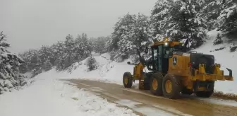 Beypazarı'nda Kar Yağışı Etkili Oldu