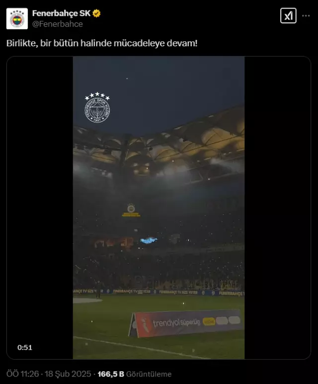 Galatasaray and Fenerbahçe shared at the same minute