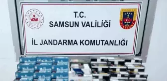 Samsun'da Jandarmadan Bandrolsüz Makaron Operasyonu