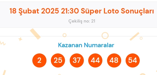 Süper Loto sonuçları açıklandı! 18 Şubat Salı Süper Loto kazanan numaralar neler? Süper Loto sonuçlarına ne zaman, nereden bakılır?