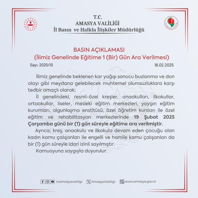 Bugün okullar tatil mi SON DAKİKA? 19 Şubat Çarşamba bugün hangi illerde okul yok? Bugün okullar tatil mi SON DAKİKA? 19 Şubat Çarşamba bugün hangi illerde okul yok?