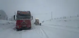 Kocayayla Geçidi Kar Yağışı Nedeniyle Trafiğe Kapandı