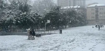 İstanbul'da Kar Yağışı Etkili Oluyor