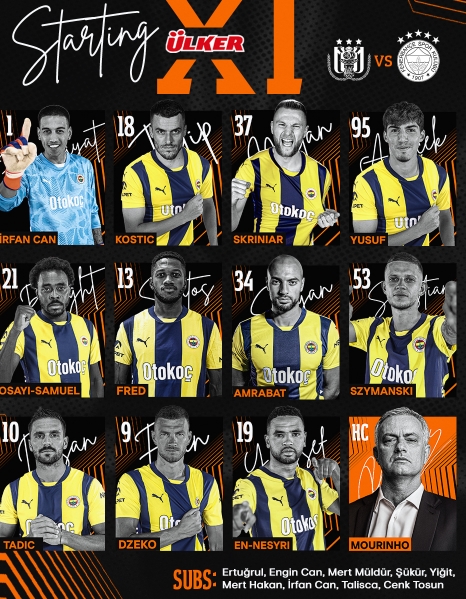 Anderlecht Fenerbahçe maçı ilk 11'i! Fenerbahçe'nin AZ Alkmaar maçı 11'i belli oldu mu, ilk 11'de kimler var?