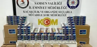 Samsun'da Kaçak Tütün ve Makaron Operasyonu: 177 Bin Kaçak Makaron Ele Geçirildi