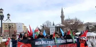 Erzurum'da Sağlıkçılardan Gazze İçin 67. Haftada Sessiz Yürüyüş