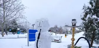 Kocaeli'de Kar Yağışı Sanata Dönüştü