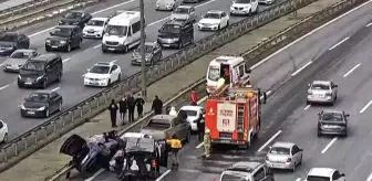 İstanbul TEM Otoyolu'nda Zincirleme Kaza: 2 Yaralı