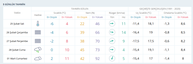ANKARA HAVA DURUMU | 25 Şubat Salı Ankara'da hava nasıl olacak? Ankara günlük ve 5 günlük hava durumu tahmini!