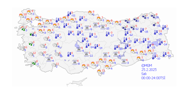 ANKARA HAVA DURUMU | 25 Şubat Salı Ankara'da hava nasıl olacak? Ankara günlük ve 5 günlük hava durumu tahmini!