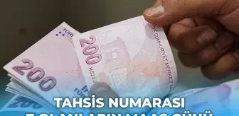 Tahsis numarası 7 olanlar ne zaman maaş alır?