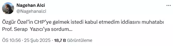 Serap Yazıcı who joined the AK Party: Özgür Özel offered me to switch to CHP