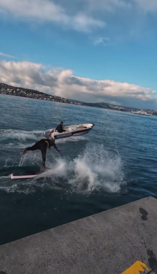 Batman surfed, Spider Man used a scooter