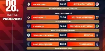 TFF, Süper Lig 28. Hafta Programını Açıkladı