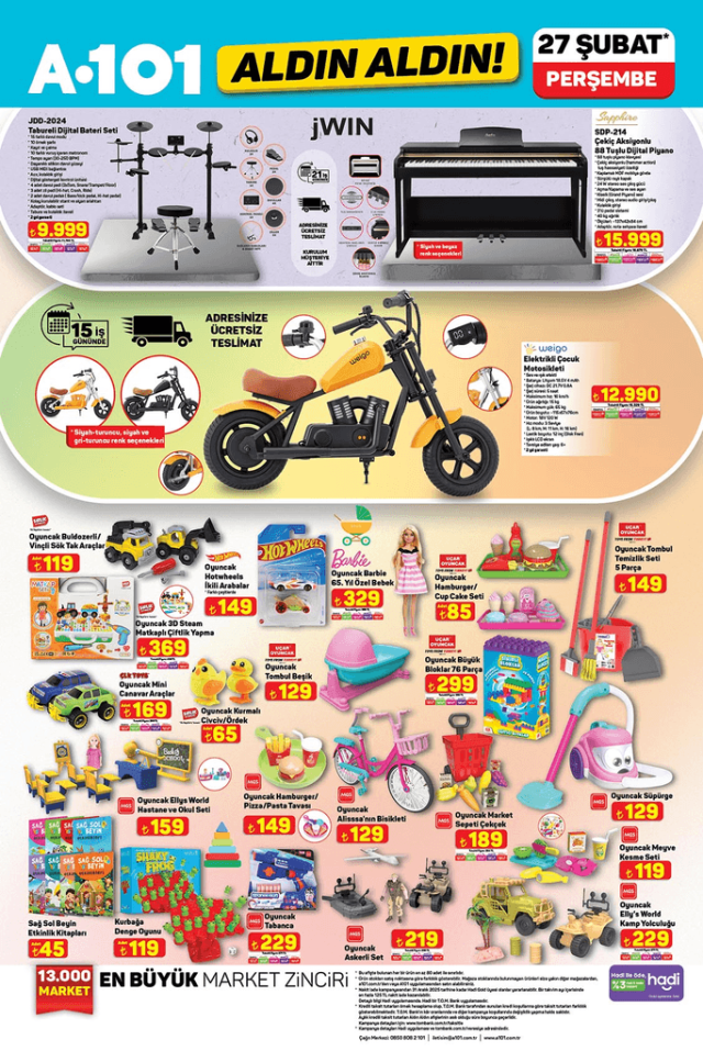 A101 27 ŞUBAT AKTÜEL KATALOĞU A 101'e hangi ürünler gelecek? A101 27 Şubat Perşembe indirimli ürünler listesi!