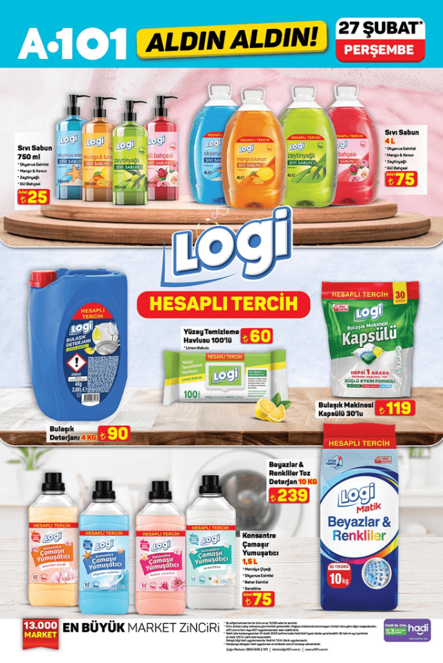 A101 27 ŞUBAT AKTÜEL KATALOĞU A 101'e hangi ürünler gelecek? A101 27 Şubat Perşembe indirimli ürünler listesi!
