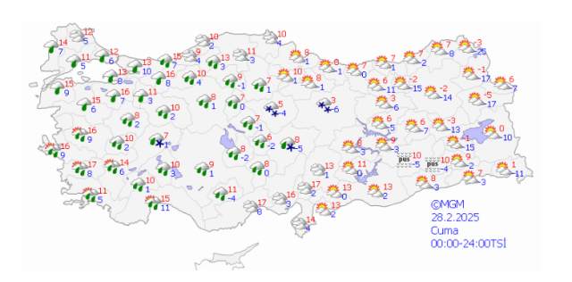 ANKARA HAVA DURUMU | 28 Şubat Ankara'da hava nasıl olacak? Ankara günlük ve 5 günlük hava durumu tahmini!