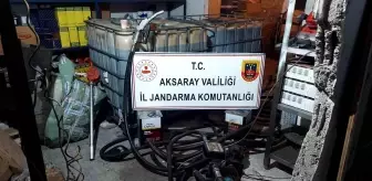 Aksaray'da Kaçak Madeni Yağ Operasyonu: 3.500 Litre Ele Geçirildi