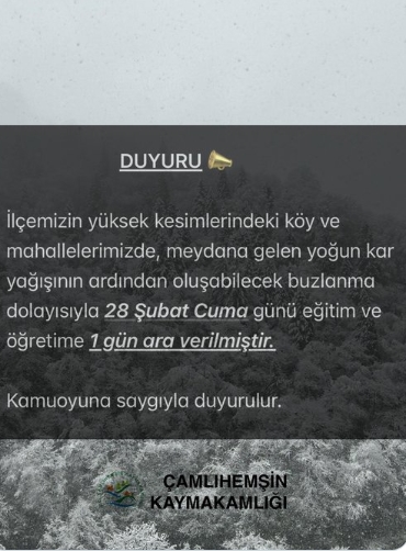 Rize okullar tatil mi? 28 Şubat Cuma Rize okullar yok mu? (Rize VALİLİĞİ KAR TATİLİ AÇIKLAMASI!)