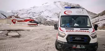 Van'da Helikopter Ambulansla Acil Hasta Sevki