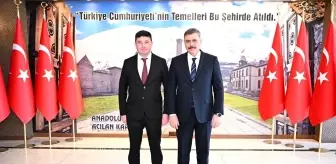 Erzurum Valisi Çiftçi, Azerbaycan Başkonsolosu Aliyev'i Kabul Etti