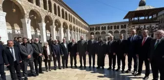 Bilal Erdoğan, Ahmed Şara ile Emevi Camii'nde cuma namazı kıldı