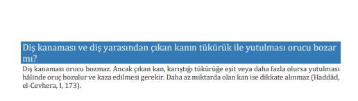 Diş çektirmek orucu bozar mı?