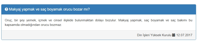 Saç boyatmak orucu bozar mı?