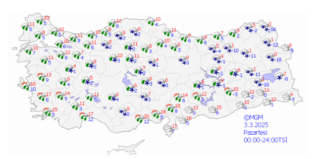 ANKARA HAVA DURUMU | 3 Mart Ankara'da hava nasıl olacak? Ankara günlük ve 5 günlük hava durumu tahmi
