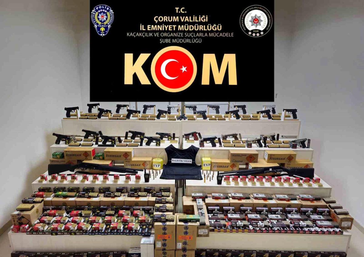 Çorum Merkezli Silah Kaçakçılığı Operasyonunda 16 Tutuklama