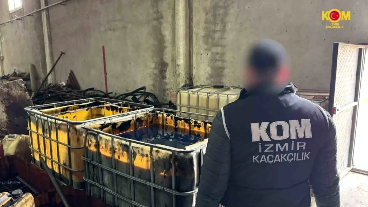 İzmir'de Kaçak Akaryakıt Operasyonu: 1 Milyon TL'lik Ele Geçirildi