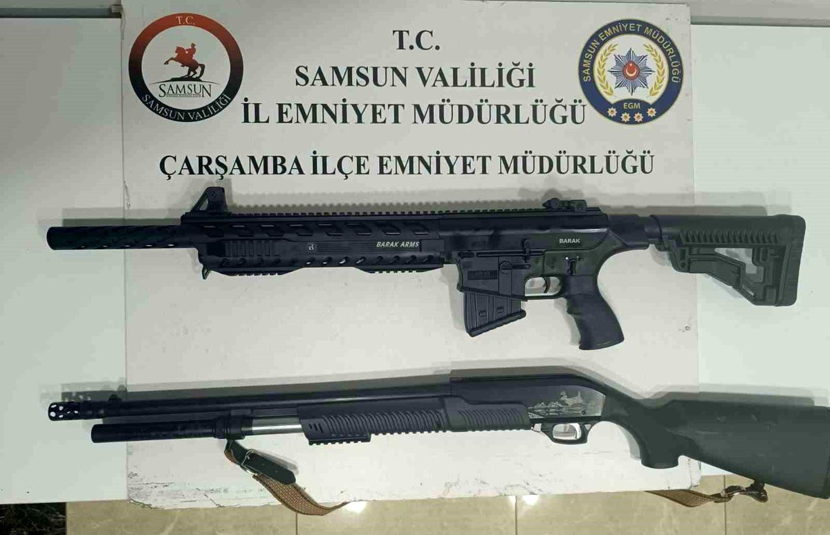 Samsun'da Açık Alanda Tüfekle Ateş Açan Şahıs Yakalandı
